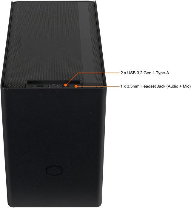 Alt view image 4 of 19 - Cooler Master NR200 SFF Small Form Factor Mini-ITX Case with Vented Panel, Triple-slot GPU, Tool-Free and 360 Degree Accessibility
