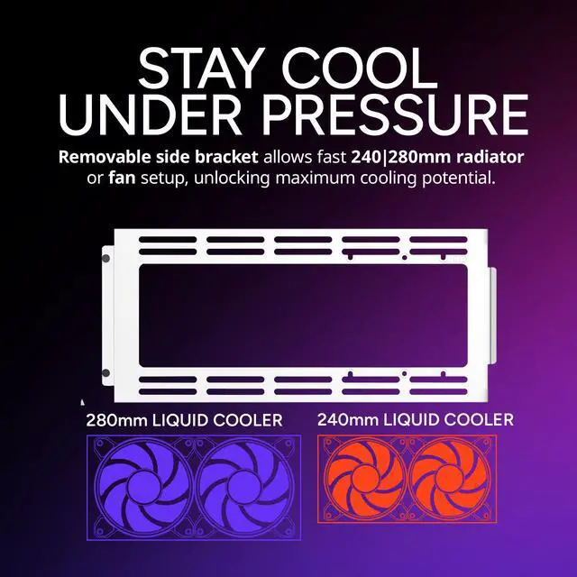 Alt view image 11 of 15 - Cooler Master Cooler Master NR200 White SFF Small Form Factor Mini-ITX Case with Vented Panel, Triple-slot GPU, Tool-Free and 360 Degree Accessibility
