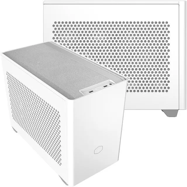 Alt view image 2 of 15 - Cooler Master Cooler Master NR200 White SFF Small Form Factor Mini-ITX Case with Vented Panel, Triple-slot GPU, Tool-Free and 360 Degree Accessibility