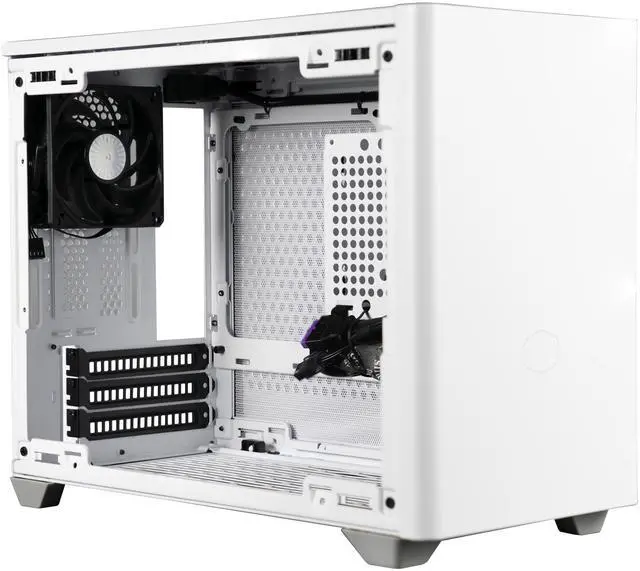 Alt view image 3 of 15 - Cooler Master Cooler Master NR200 White SFF Small Form Factor Mini-ITX Case with Vented Panel, Triple-slot GPU, Tool-Free and 360 Degree Accessibility