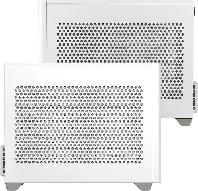 Alt view image 7 of 19 - Cooler Master Cooler Master NR200 White SFF Small Form Factor Mini-ITX Case with Vented Panel, Triple-slot GPU, Tool-Free and 360 Degree Accessibility