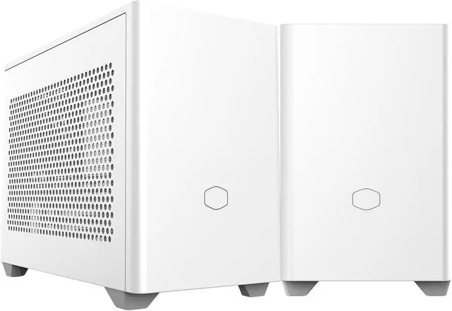 Alt view image 6 of 19 - Cooler Master Cooler Master NR200 White SFF Small Form Factor Mini-ITX Case with Vented Panel, Triple-slot GPU, Tool-Free and 360 Degree Accessibility