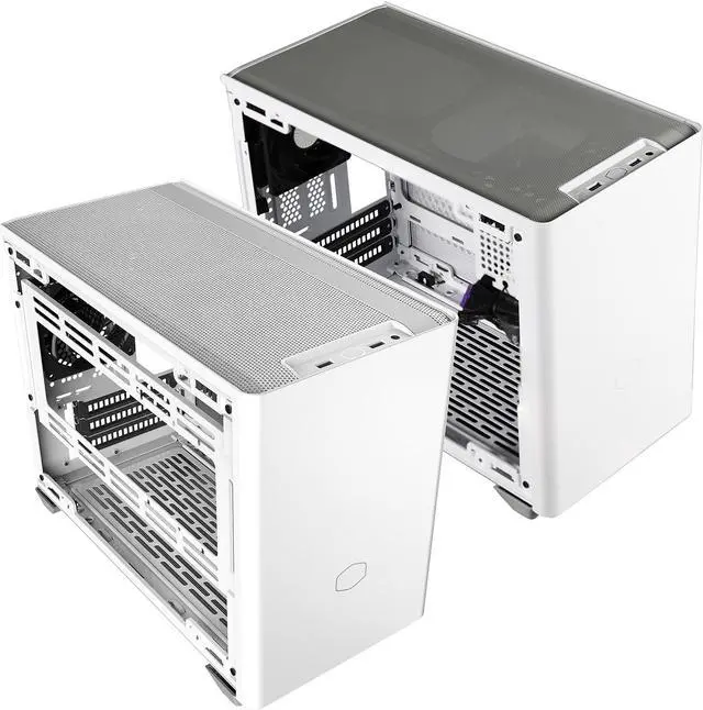 Alt view image 11 of 19 - Cooler Master Cooler Master NR200 White SFF Small Form Factor Mini-ITX Case with Vented Panel, Triple-slot GPU, Tool-Free and 360 Degree Accessibility