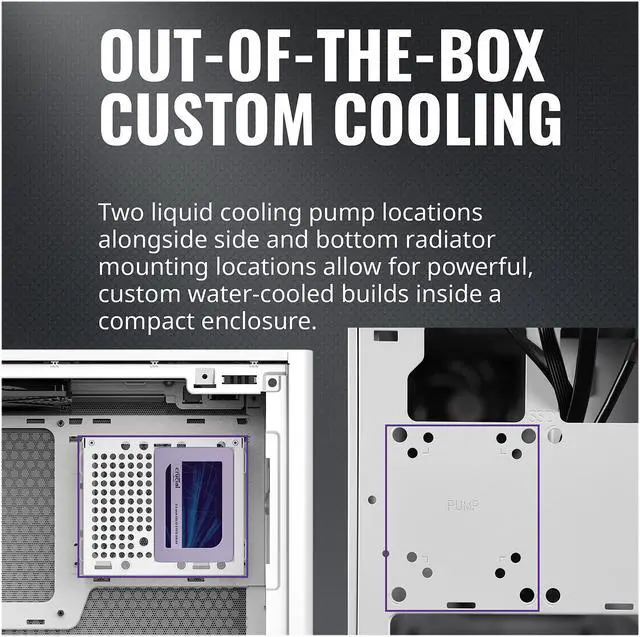 Alt view image 17 of 19 - Cooler Master Cooler Master NR200 White SFF Small Form Factor Mini-ITX Case with Vented Panel, Triple-slot GPU, Tool-Free and 360 Degree Accessibility