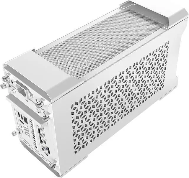Alt view image 6 of 12 - Cooler Master MasterCase NC100 White SFF Small Form Factor 7.9 Liter Case with V650 Gold SFX PSU, GPUs 2.5 slots up to 320mm, for Intel NUC 9 Extreme Element