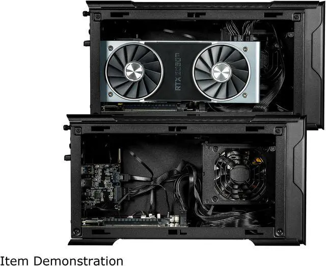 Alt view image 7 of 15 - Cooler Master MasterCase EG200 Thunderbolt 3 External Graphics Card (EGPU) Enclosure with Hard Drive Dock, Laptop Stand and USB Hub