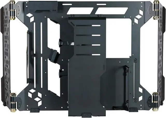 Alt view image 2 of 16 - Cooler Master MasterFrame 700 Custom Test Bench / Open-Air ATX PC Case, Panoramic Tempered Glass, Premium Variable Friction Hinges, Built-In VESA Mount
