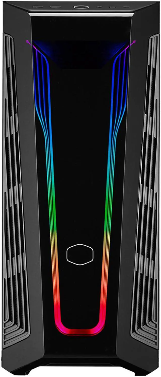 Alt view image 4 of 19 - Cooler Master MasterBox 540 ARGB ATX Gaming Mid-Tower ARGB Ether Front Panel, Removable Top Panel, Tempered Glass, Front DarkMirror Panel with Mesh Side Intakes