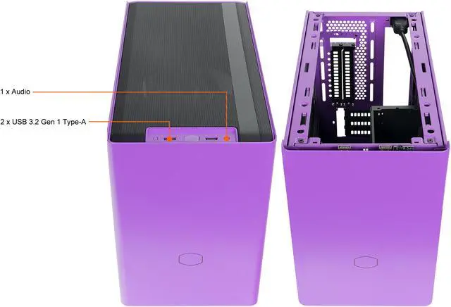 Cooler Master MasterBox NR200P パープル PC Cooler Master MasterBox NR200P Nightshade Purple SFF Small