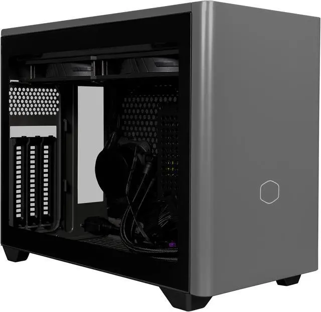 Main image of Cooler Master NR200P MAX V2 Small Form Factor with Custom 280mm AIO, 850W SFX Gold PSU, Premium PCIe Gen4 Riser, Tempered Glass or Vented Panel Option
