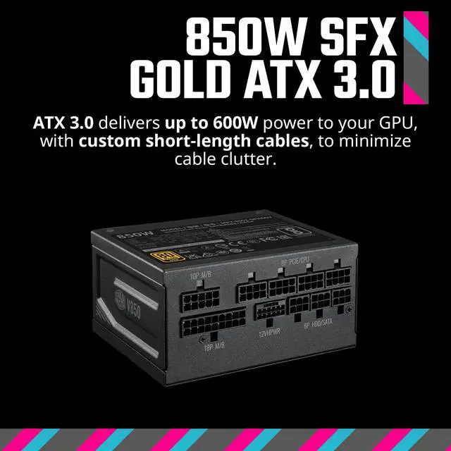 Alt view image 10 of 16 - Cooler Master NR200P MAX V2 Small Form Factor with Custom 280mm AIO, 850W SFX Gold PSU, Premium PCIe Gen4 Riser, Tempered Glass or Vented Panel Option