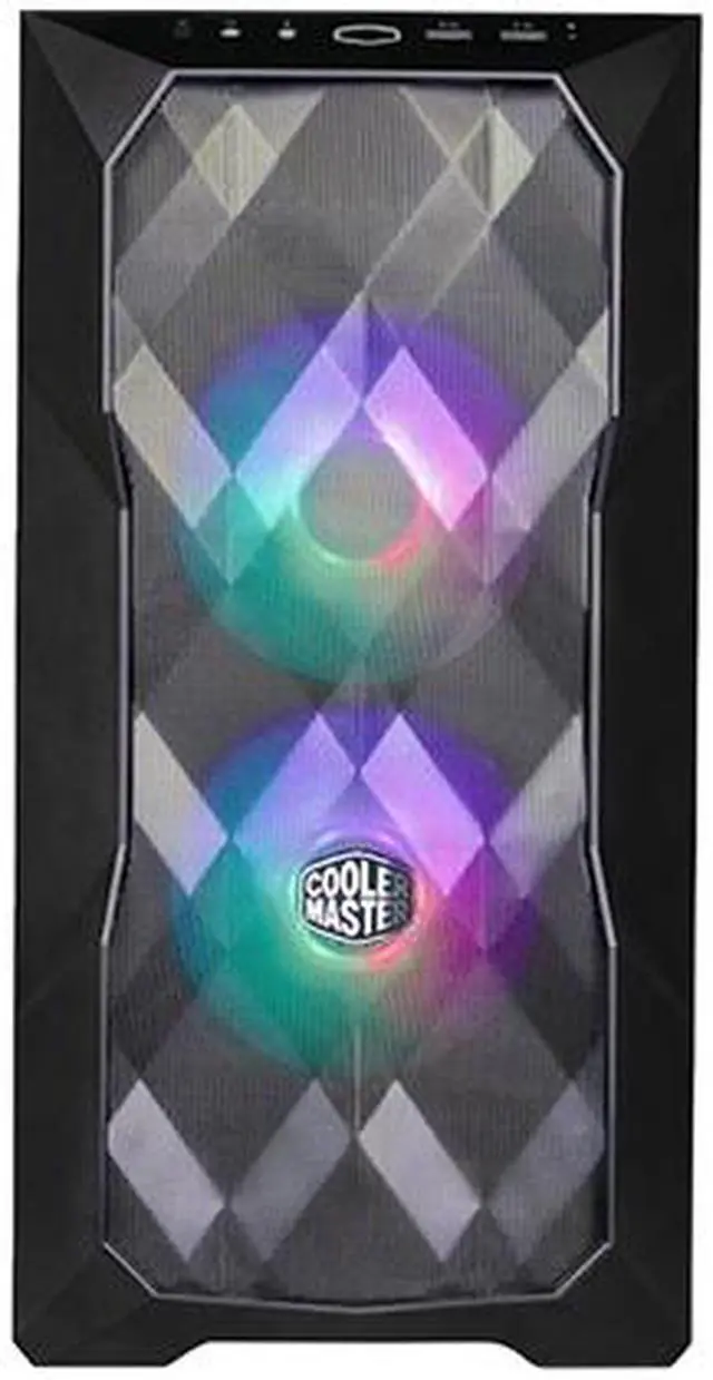 Alt view image 3 of 9 - Cooler Master TD300 Mesh TD300-KGNN-S00 Black Steel / Mesh / Plastic / Tempered Glass Micro ATX Tower Computer Case