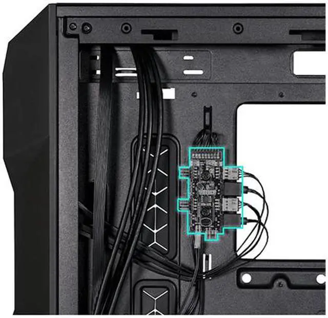 Alt view image 7 of 9 - Cooler Master TD300 Mesh TD300-KGNN-S00 Black Steel / Mesh / Plastic / Tempered Glass Micro ATX Tower Computer Case