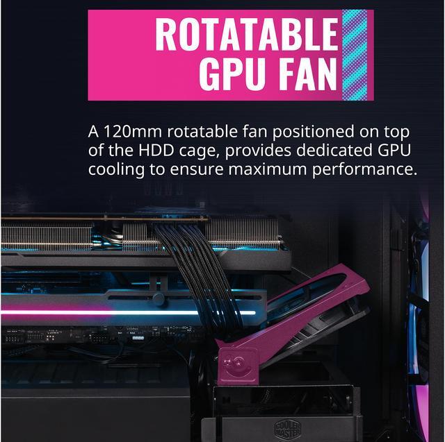 Alt view image 11 of 16 - Cooler Master HAF 500 H500-KGNN-S00 Black Steel / Plastic / Tempered Glass ATX Mid Tower Computer Case