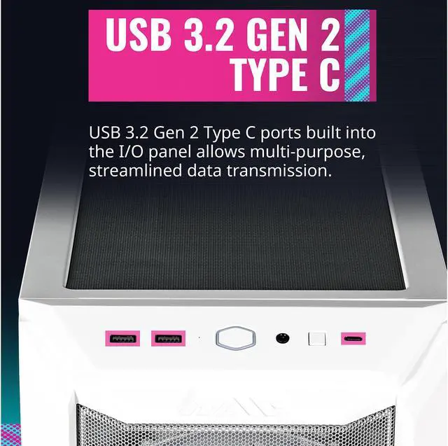 Alt view image 15 of 16 - Cooler Master HAF 500 H500-WGNN-S00 White Steel / Plastic / Tempered Glass ATX Mid Tower Computer Case