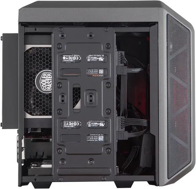 Alt view image 13 of 18 - Cooler Master MasterCase H100 ARGB - Mini-ITX PC Case with High-Volume Airflow, Compact Fine Mesh Chassis, Flexible Hardware Capacity