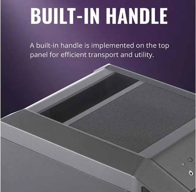 Alt view image 18 of 18 - Cooler Master MasterCase H100 ARGB - Mini-ITX PC Case with High-Volume Airflow, Compact Fine Mesh Chassis, Flexible Hardware Capacity