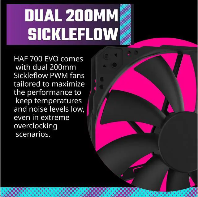 Alt view image 13 of 17 - Cooler Master HAF700 EVO H700E-IGNN-S00 Titanium Grey SGCC Steel / Mesh / ABS Plastic / Tempered Glass ATX Full Tower Computer Case