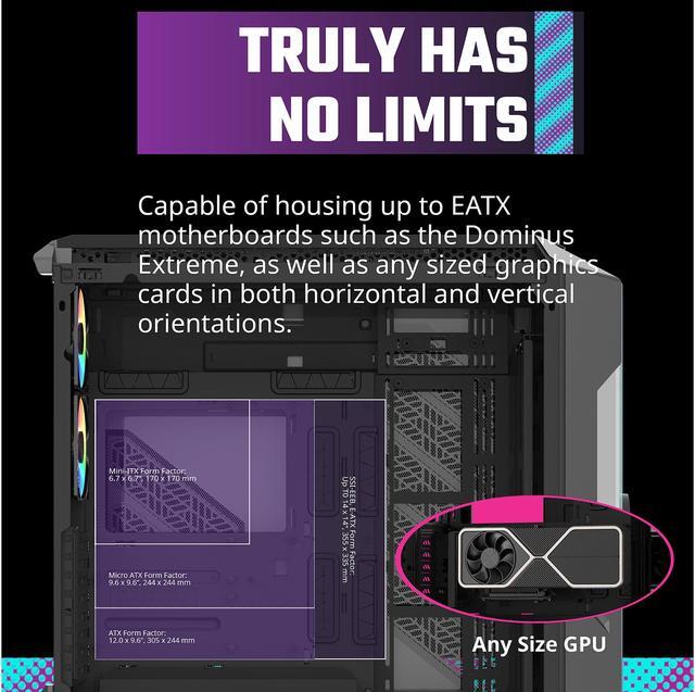Alt view image 14 of 17 - Cooler Master HAF700 EVO H700E-IGNN-S00 Titanium Grey SGCC Steel / Mesh / ABS Plastic / Tempered Glass ATX Full Tower Computer Case