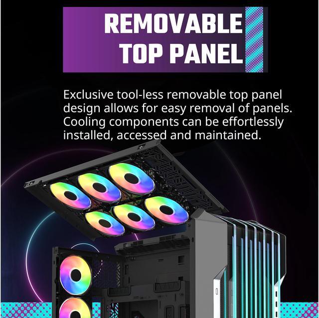 Alt view image 17 of 17 - Cooler Master HAF700 EVO H700E-IGNN-S00 Titanium Grey SGCC Steel / Mesh / ABS Plastic / Tempered Glass ATX Full Tower Computer Case