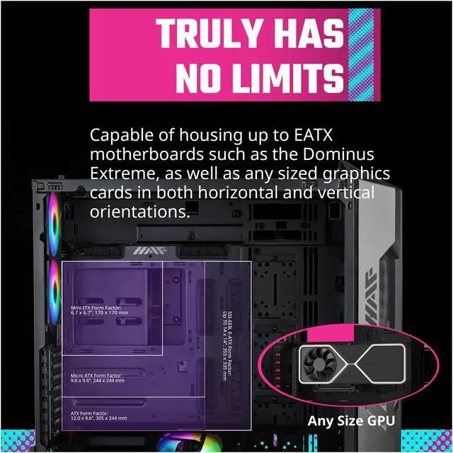 Alt view image 6 of 20 - Cooler Master HAF700 H700-IGNN-S00 Titanium Grey SGCC Steel / Mesh / ABS Plastic / Tempered Glass ATX Full Tower Computer Case