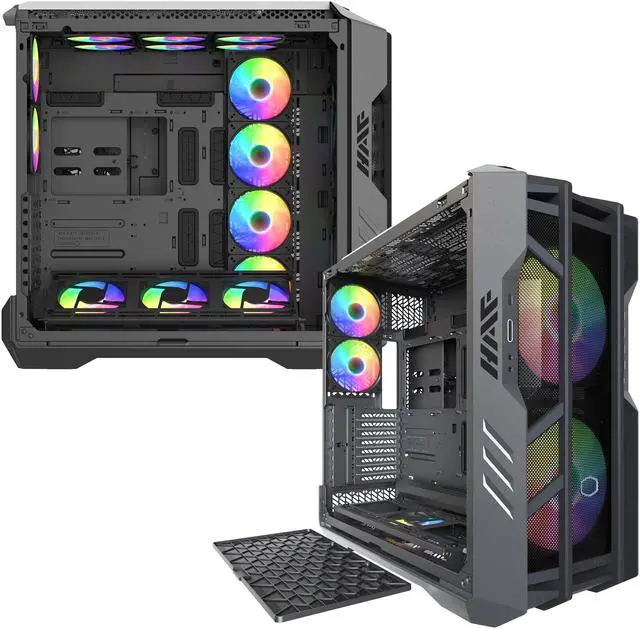 Alt view image 11 of 20 - Cooler Master HAF700 H700-IGNN-S00 Titanium Grey SGCC Steel / Mesh / ABS Plastic / Tempered Glass ATX Full Tower Computer Case