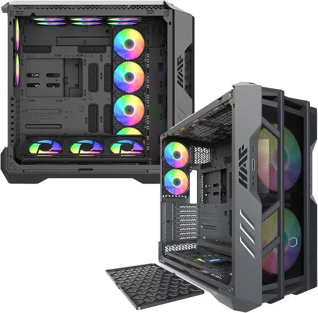 Alt view image 19 of 20 - Cooler Master HAF700 H700-IGNN-S00 Titanium Grey SGCC Steel / Mesh / ABS Plastic / Tempered Glass ATX Full Tower Computer Case