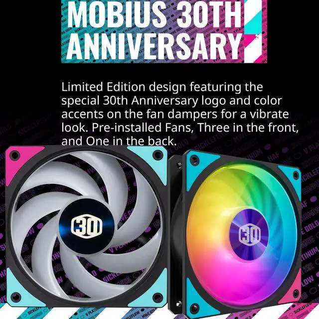 Alt view image 7 of 13 - Cooler Master Cosmos Infinity 30th Anniversary C700M E-ATX Full-Tower Curved Tempered Glass Panel, Riser Cable PCIe 4.0, Diverse Liquid Cooling, Type-C, Customizable ARGB (MCC-C700M-KHNN-S30)