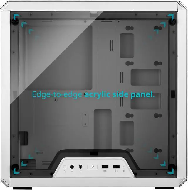 Alt view image 11 of 12 - Cooler Master MasterBox Q300L White Micro-ATX Tower, Magnetic Design Dust Filter, Transparent Acrylic Side Panel, Adjustable I/O & Fully Ventilated Airflow (MCB-Q300L-WANN-S00)