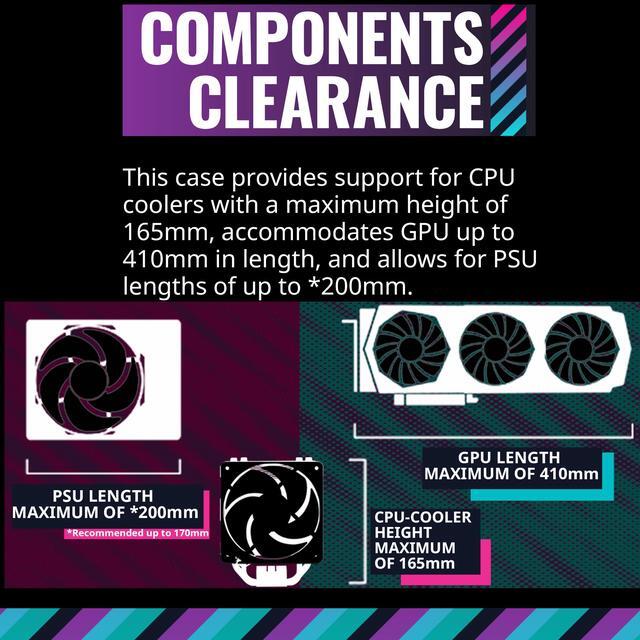 Alt view image 5 of 16 - Cooler Master TD500 Mesh V2 Black Gaming Airflow ATX Mid-Tower Case, Polygonal Mesh Panel, Crystalline Tempered Glass, 3x 120mm ARGB Fans, USB 3.2 Gen 2 Type C, 360 Radiator (TD500V2-KGNN-S00)