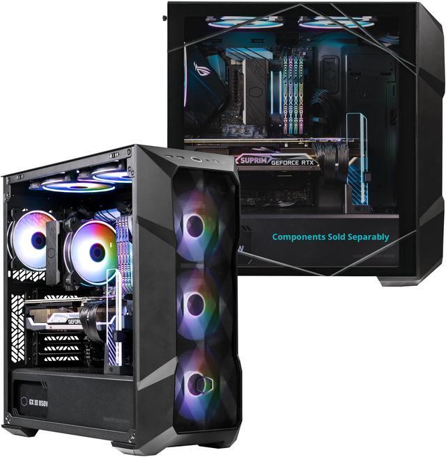 Alt view image 13 of 16 - Cooler Master TD500 Mesh V2 Black Gaming Airflow ATX Mid-Tower Case, Polygonal Mesh Panel, Crystalline Tempered Glass, 3x 120mm ARGB Fans, USB 3.2 Gen 2 Type C, 360 Radiator (TD500V2-KGNN-S00)
