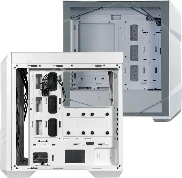 Alt view image 15 of 16 - Cooler Master TD500 Mesh V2 White Gaming Airflow ATX Mid-Tower Case, Polygonal Mesh Panel, Crystalline Tempered Glass, 3x 120mm ARGB Fans, USB 3.2 Gen 2 Type C, 360 Radiator (TD500V2-WGNN-S00)