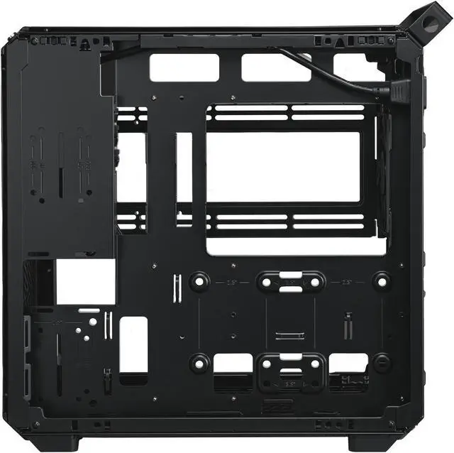 Alt view image 6 of 16 - Cooler Master QUBE 500 Flatpack Black Small High Airflow Mid-Tower ATX Customizable Gaming PC Case, Tempered Glass, Vertical GPU Mount, USB-C, Carrying Handle, Gem Mini (Q500-KGNN-S00)