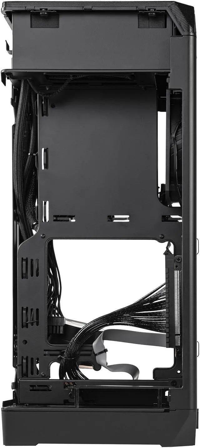 Alt view image 5 of 6 - Cooler Master NCORE 100 MAX ITX SFF Tower Case, Custom 120mm AIO, 850W SFX Gold ATX3.0 PSU, 4 Slot GPU, Vertical Mount GPU, PCIe 4.0 Riser, Anodized Aluminum, USB Type C, NR100-MNNN85-SL0