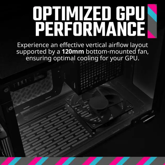Alt view image 6 of 6 - Cooler Master NR200P V2 Mini-ITX 18L PC Case, Top-Mount 240mm|280mm Liquid Cooler, 356mm Vertical Mounting 3.5-Slot GPU, Tempered |Vented Panel, USB 3.2 Gen 2x2 Type C (NR200PV2-KCNN-S00)