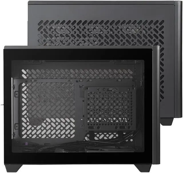 Alt view image 3 of 15 - Cooler Master NR200P V2 Mini-ITX PC Case Ready, SFX Fit PSU Ready to Install, 280mm AIO Support, 357mm Vertical GPU Mount, Designed Ready Nvidia RTX 5090 | AMD RX 9070 XT, Tempered Glass, DIY