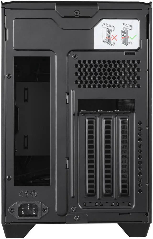 Alt view image 5 of 15 - Cooler Master NR200P V2 Mini-ITX PC Case Ready, SFX Fit PSU Ready to Install, 280mm AIO Support, 357mm Vertical GPU Mount, Designed Ready Nvidia RTX 5090 | AMD RX 9070 XT, Tempered Glass, DIY