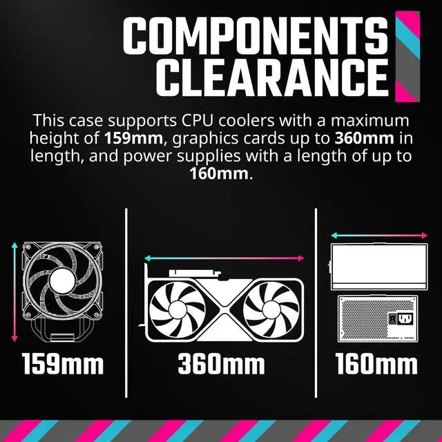 Alt view image 2 of 15 - Cooler Master Q300L V2 White Micro-ATX Tower, Magnetic Patterned Dust Filter, USB 3.2 Gen 2x2 (20GB), Tempered Glass, CPU Coolers Max 159mm, GPU Max 360mm, Fully Ventilated Airflow (Q300LV2-WGNN-S00)