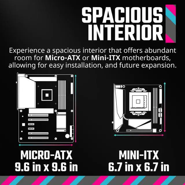 Alt view image 7 of 15 - Cooler Master Q300L V2 White Micro-ATX Tower, Magnetic Patterned Dust Filter, USB 3.2 Gen 2x2 (20GB), Tempered Glass, CPU Coolers Max 159mm, GPU Max 360mm, Fully Ventilated Airflow (Q300LV2-WGNN-S00)