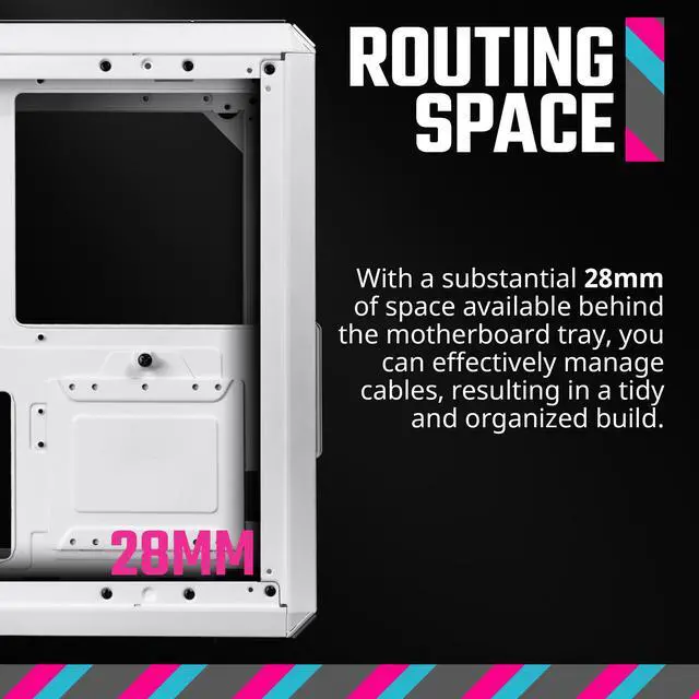 Alt view image 8 of 15 - Cooler Master Q300L V2 White Micro-ATX Tower, Magnetic Patterned Dust Filter, USB 3.2 Gen 2x2 (20GB), Tempered Glass, CPU Coolers Max 159mm, GPU Max 360mm, Fully Ventilated Airflow (Q300LV2-WGNN-S00)