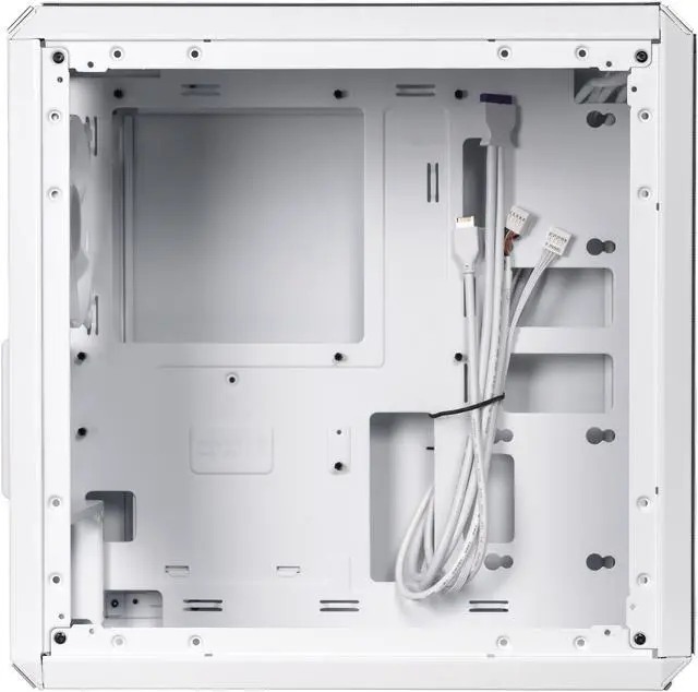 Alt view image 12 of 15 - Cooler Master Q300L V2 White Micro-ATX Tower, Magnetic Patterned Dust Filter, USB 3.2 Gen 2x2 (20GB), Tempered Glass, CPU Coolers Max 159mm, GPU Max 360mm, Fully Ventilated Airflow (Q300LV2-WGNN-S00)