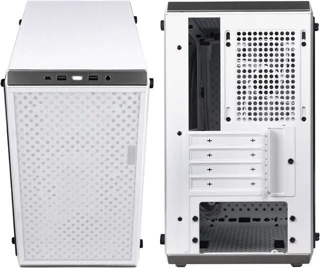 Alt view image 13 of 15 - Cooler Master Q300L V2 White Micro-ATX Tower, Magnetic Patterned Dust Filter, USB 3.2 Gen 2x2 (20GB), Tempered Glass, CPU Coolers Max 159mm, GPU Max 360mm, Fully Ventilated Airflow (Q300LV2-WGNN-S00)
