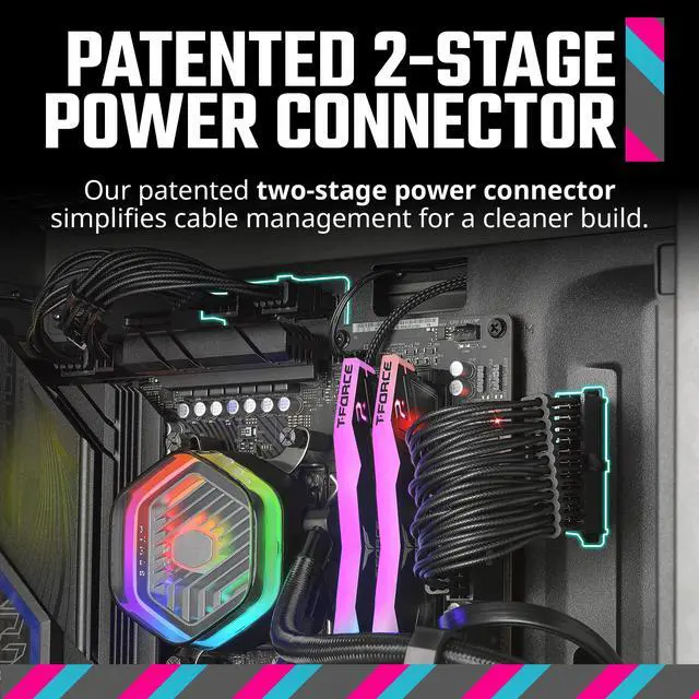 Alt view image 4 of 15 - Cooler Master TD500 MAX ATX Mid-Tower Case, Custom Atmos 360 MAX AIO, GX II Gold 850W ATX 3.0 PSU, Mobius 120P ARGB PWM Fan, Type C, Two-Stage Power Connector, Pre-Routed Cable Management