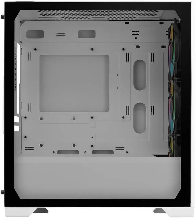 Alt view image 10 of 12 - Cooler Master Elite 302 White Micro-ATX High Airflow Minimalist PC Case, 365mm GPU Max, 280mm AIO Max, Type C, Tempered Glass, Triple 120mm aRGB PWM Fan, Intakes Grill, Breathable PSU Shroud