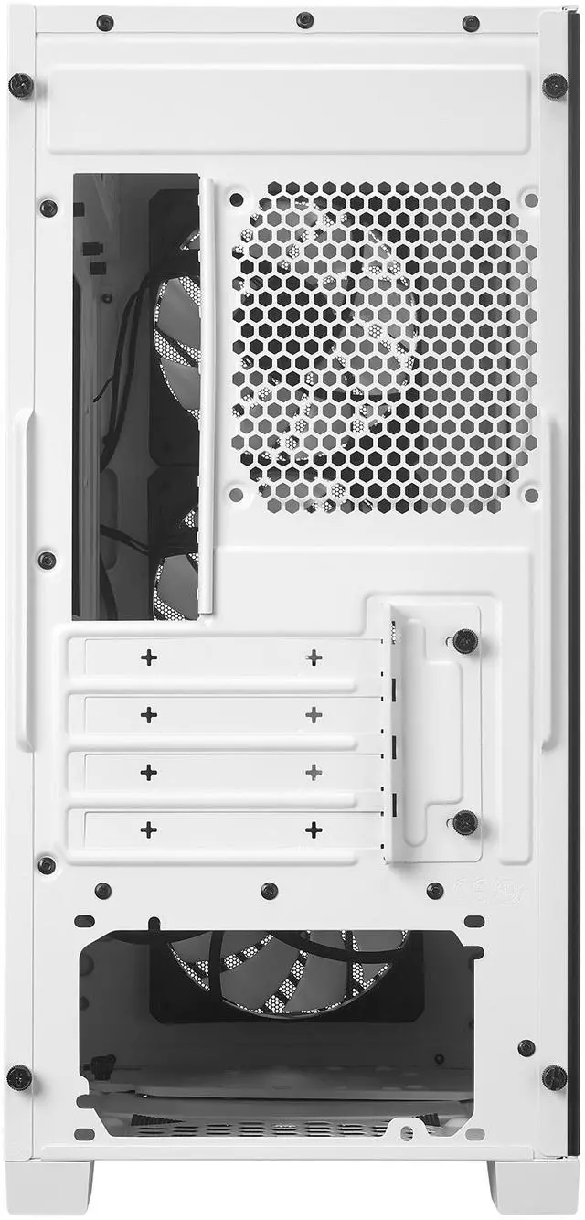Alt view image 11 of 12 - Cooler Master Elite 302 White Micro-ATX High Airflow Minimalist PC Case, 365mm GPU Max, 280mm AIO Max, Type C, Tempered Glass, Triple 120mm aRGB PWM Fan, Intakes Grill, Breathable PSU Shroud