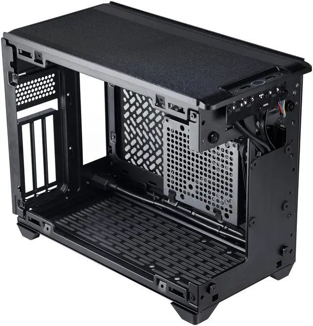Alt view image 13 of 14 - Cooler Master NR200P V3 Mini-ITX PC Case, Top-Mount 240mm|280mm AIO, PCIe 5.0 Riser, 356mm Vertical GPU Mount, SFX PSU 130mm, Compatible RTX 5090|RX 7090 XT, Aluminum Panels, USB Type-C, DIY