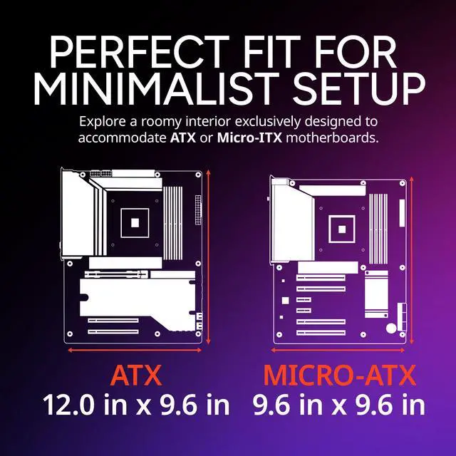 Alt view image 2 of 13 - Cooler Master Elite 502 ATX High Airflow Minimalist PC Case, 410mm GPU Max, Compatible RTX 5090|RX 7090 XT, 360mm AIO Max, Type C, Tempered Glass, Triple 120mm aRGB PWM Fan, Intakes Grill