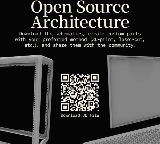Alt view image 15 of 15 - Cooler Master MasterFrame 500 Mesh Black FreeForm 2.0 Modular Platform Open-Air ATX Mid-Tower Case, Aluminum Frame, Dual 200mm Fans, 390mm GPU Max, 360mm AIO Max, Type C, Tempered Glass