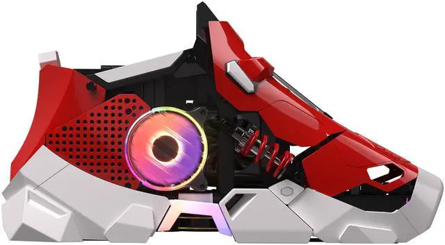 Alt view image 3 of 14 - Cooler Master Sneaker-X ITX | AIO | Power | PC Case, 360mm Flux AIO,  V850W SFX Gold PSU, 300mm GPU Mount Compatible Gigabyte RTX 5070 Ti Eagle |RX 9070 XT Gaming OC, DIY Customize Build