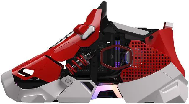 Alt view image 4 of 14 - Cooler Master Sneaker-X ITX | AIO | Power | PC Case, 360mm Flux AIO,  V850W SFX Gold PSU, 300mm GPU Mount Compatible Gigabyte RTX 5070 Ti Eagle |RX 9070 XT Gaming OC, DIY Customize Build